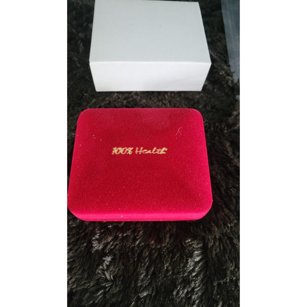 Vintage Magnetic Health Bracelet NOS Gold Tone Steel Cable 100% Health w/ Box